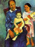 Paul Gauguin Tahitian Woman with Children 4 Sweden oil painting reproduction